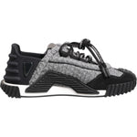 Dolce & Gabbana Black Gray NS1 Low Top Sneakers Shoes LA12829-35