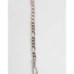 Dolce & Gabbana Silver Tone Brass Chain Lobster Clasp DG Logo Bracelet