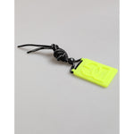 Dolce & Gabbana Yellow Green Rubber DG Embossed Adjustable Badge Holder SMY11237