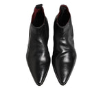 Dolce & Gabbana Black Chelsea Slip On Men Ankle Boots Shoes MV7927-42