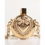 Dolce & Gabbana Gold Brass Rhinestone Devotion Charm Pendant Necklace SMY11223