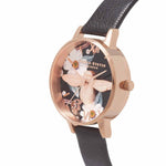 Olivia Burton Black Artificial Leather Watch OBOB16BF05AC