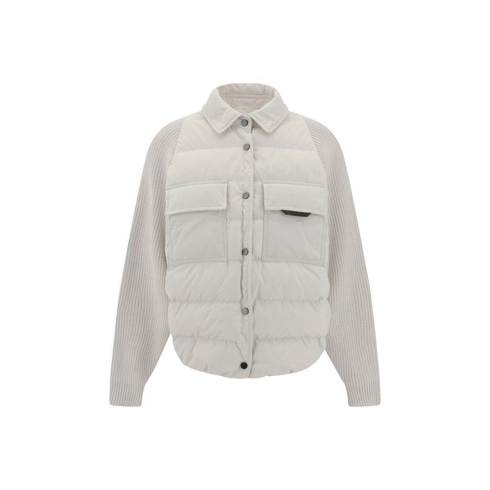 Brunello Cucinelli Jacket with iconic jewelry details BR-MD5997695C1709-IT42 | L