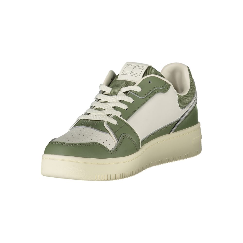 Tommy Hilfiger Green Polyester Sneaker