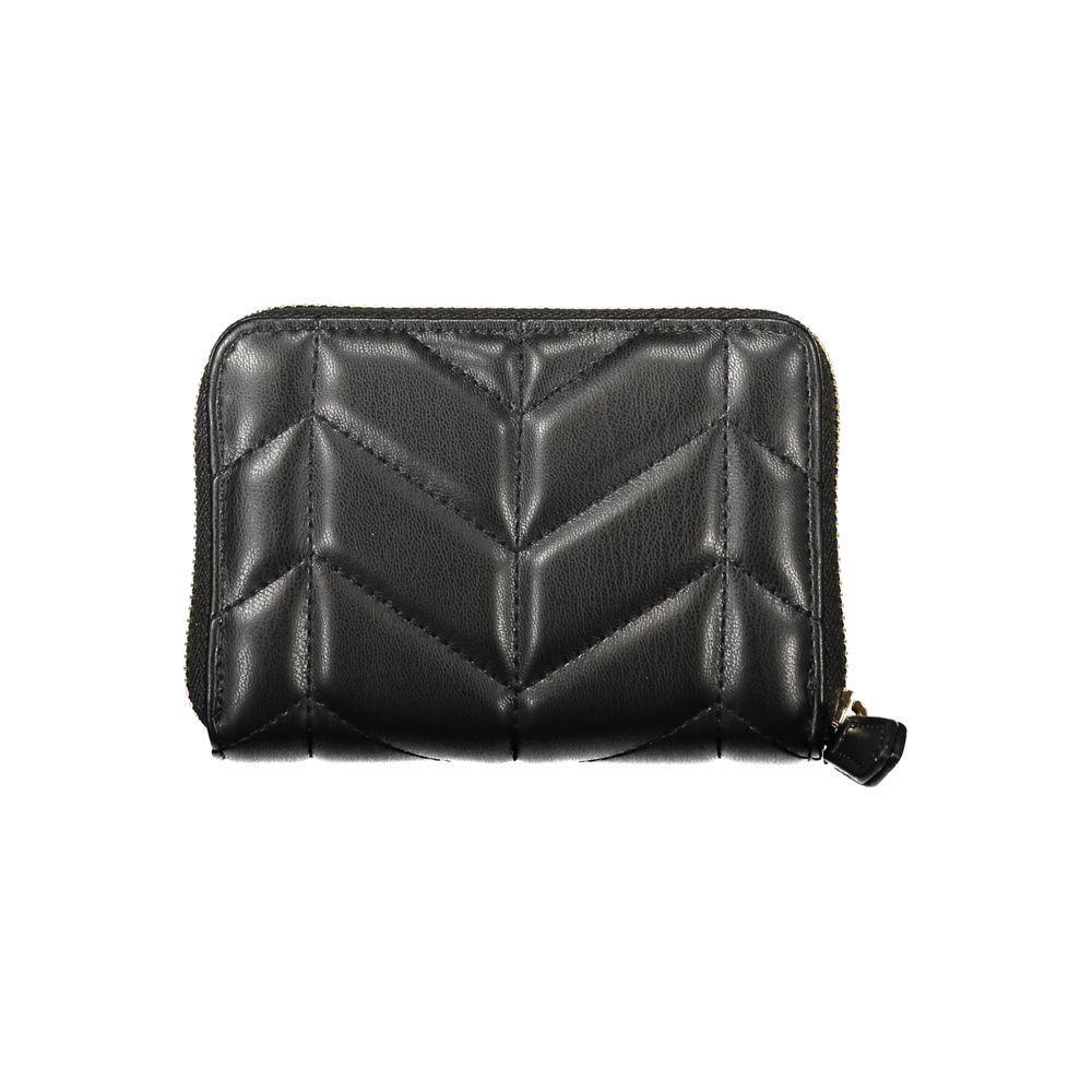 Mario Valentino Black Polyethylene Wallet VA-39184