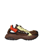 Versace Brown Fabric Athletic Sneakers VE-15266301444361-EU40/US7