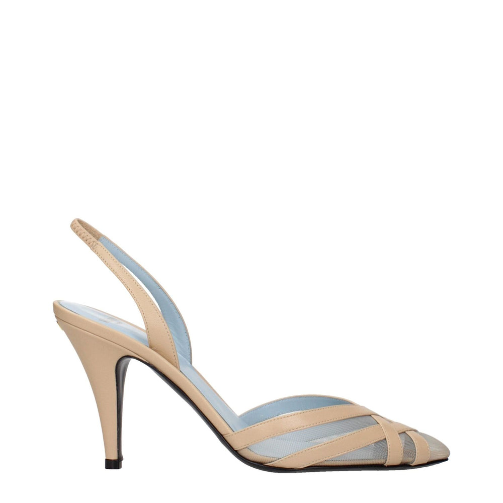 Valentino Garavani Beige Leather Stiletto Heels Sandals VA-15268621779209-EU36/US6