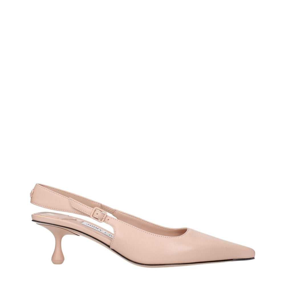 Jimmy Choo Pink Leather High Heel Pumps JI-15269034295561-EU35.5/US5.5
