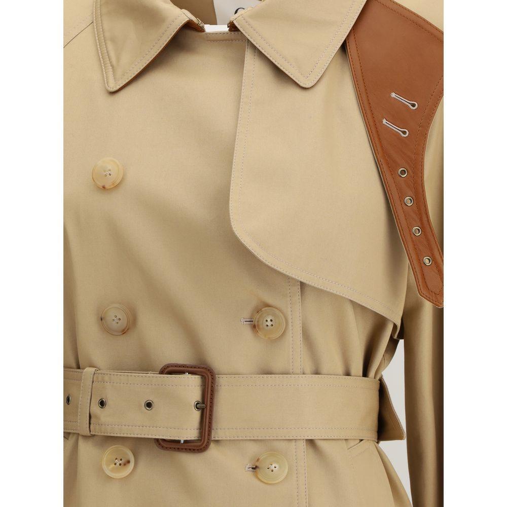 Chloé Short cotton gabardine Trench Coat CH-CH25AVE1009326A-IT42 | L