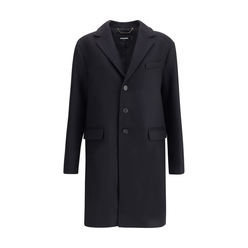Dsquared² Wool midi Coat DS-S74AA0316S53003900-IT48 | M