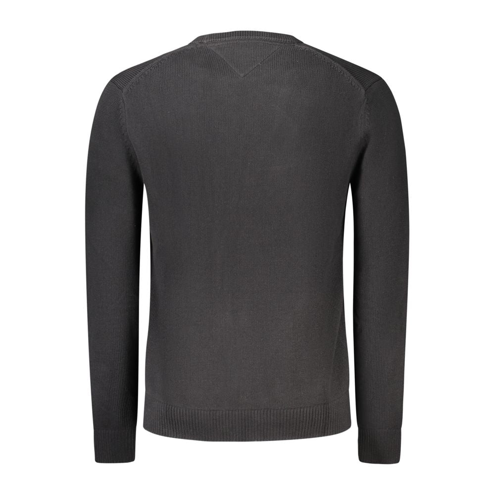 Tommy Hilfiger Black Cotton Men Sweater TO-39712-S