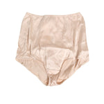 Dolce & Gabbana Beige Rosato Silk Satin High Waist Underwear