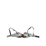 Dolce & Gabbana Multicolor Floral Semi Padded Balconette Underwear