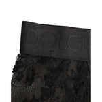 Dolce & Gabbana High Waist Briefs Black Floral Lace Underwear