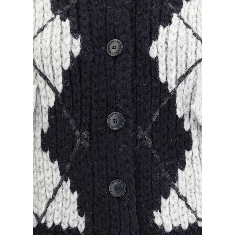 Ermanno Scervino Wool argyle-patterned Cardigan ER-D475D303RUIUD4721-L