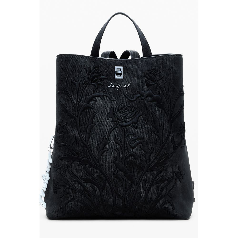 Desigual Black Polyethylene Women Backpack DE-39800