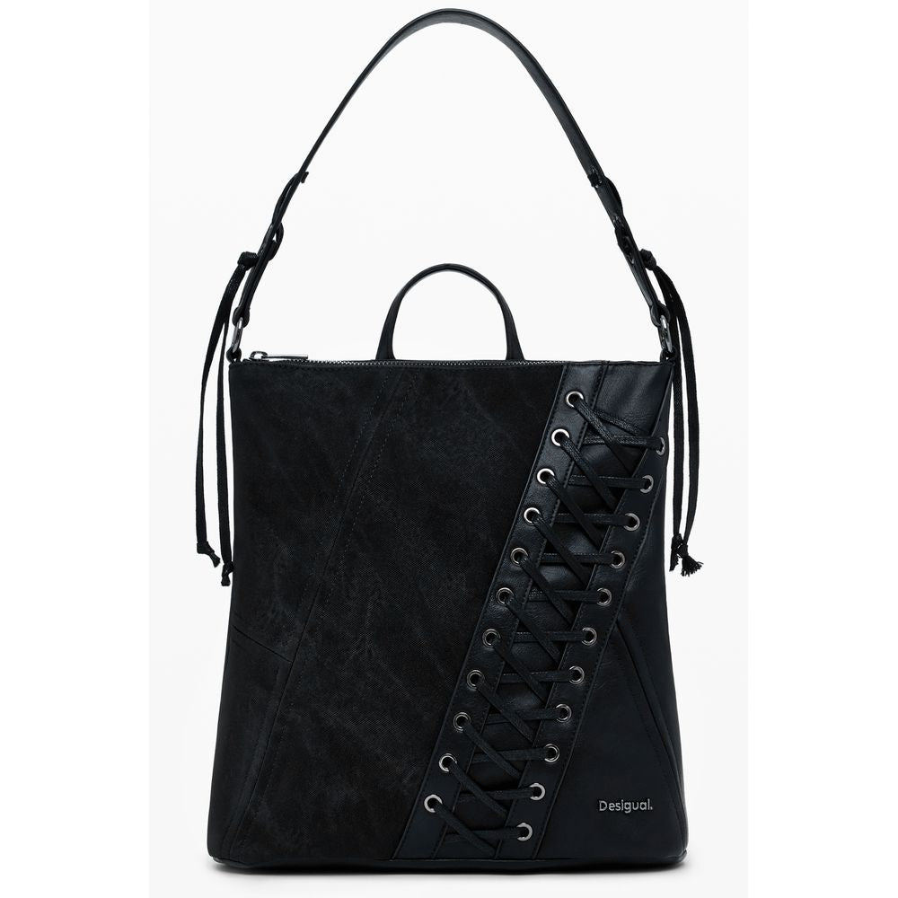Desigual Black Polyethylene Women Backpack DE-39801