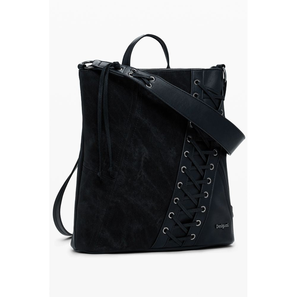 Desigual Black Polyethylene Women Backpack DE-39801