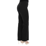 BENCIVENGA Black Stretch Straight Fit Dress Trousers Pants SIG50004-44