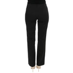 BENCIVENGA Black Stretch Straight Fit Dress Trousers Pants SIG50004-44