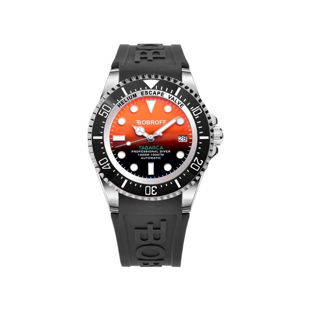 Bobroff Black Rubber Watch 1728,67434610848,Black,Bobroff,Men,New with tags,Watches for Men - Watches Bobroff BOBF0004BFSTNAC