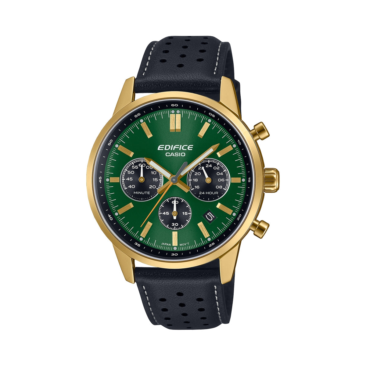 CASIO EDIFICE Mod. STANDARD CHRONOGRAPH GOLD - GREEN-0