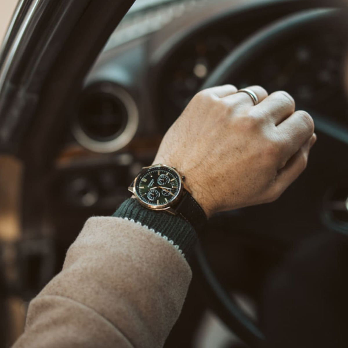 CASIO EDIFICE Mod. STANDARD CHRONOGRAPH GOLD - GREEN-1