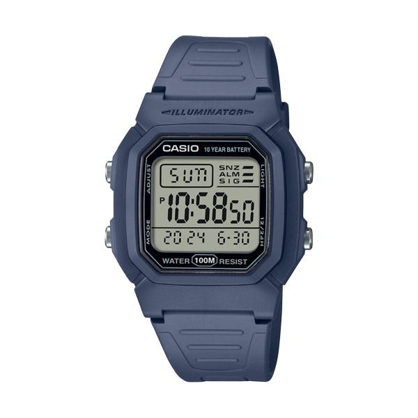CASIO TIMELESS COLLECTION Mod. DIVER - DOUBLE TIME. ALARM. CHRONOGRAPH - 10 Year Battery - BLUE AVIO WATCHES