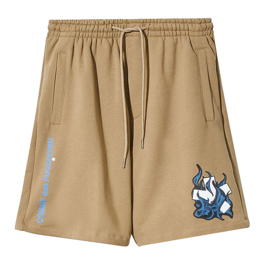 Comme Des Fuckdown Brown Cotton Short