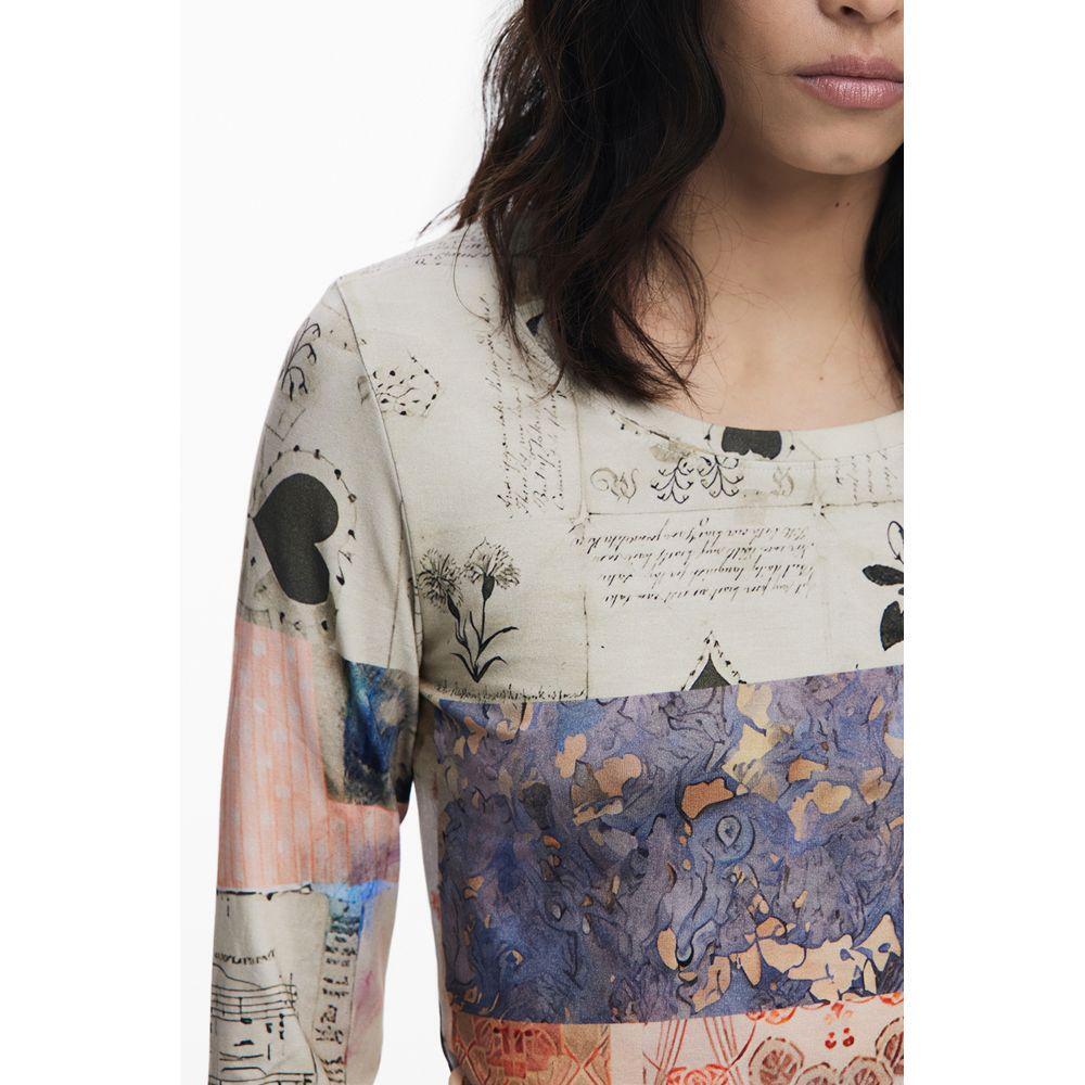 Desigual Beige Viscose Women Top DE-39744-S