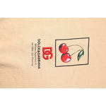 Dolce & Gabbana Beige Cherry Print Crew Neck Pullover Sweater TSH90300-54