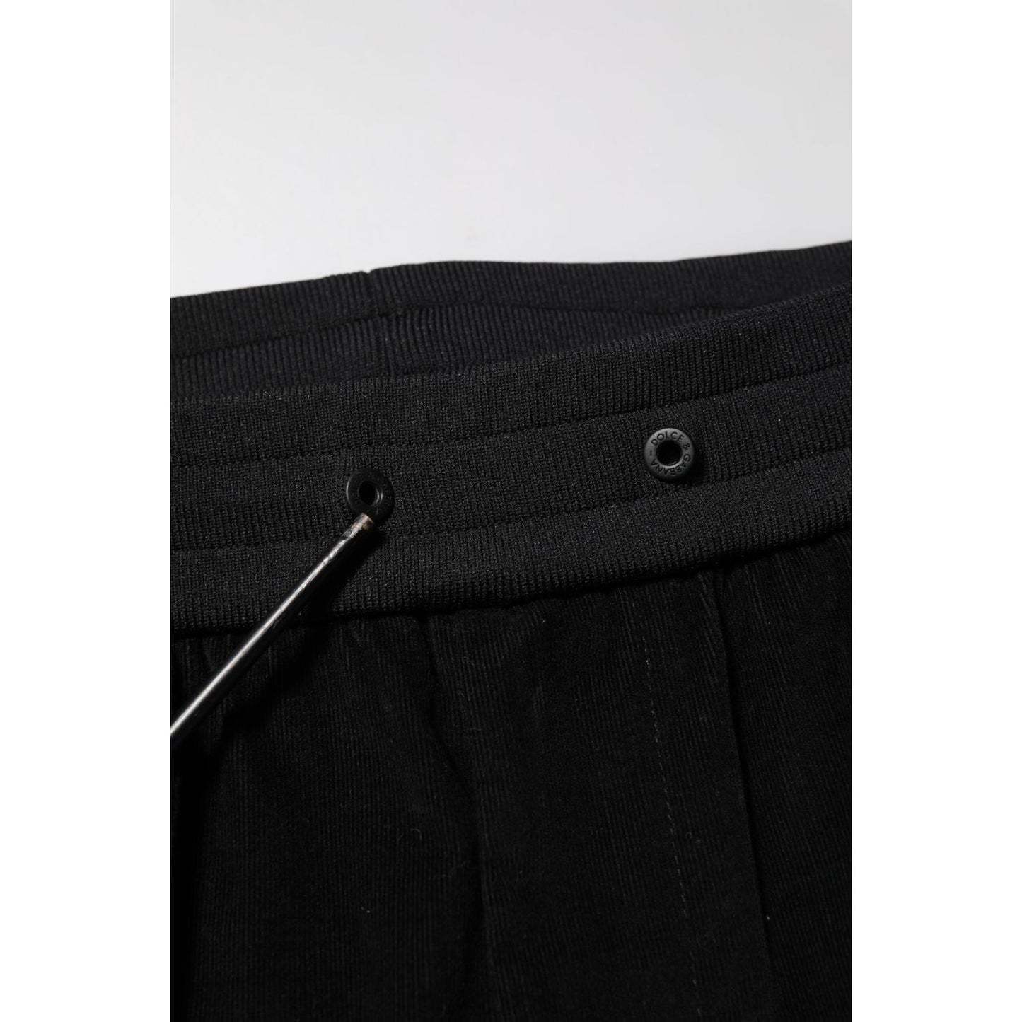 Dolce & Gabbana Black Cotton Cargo Men Jogger Pants PAN76535-48