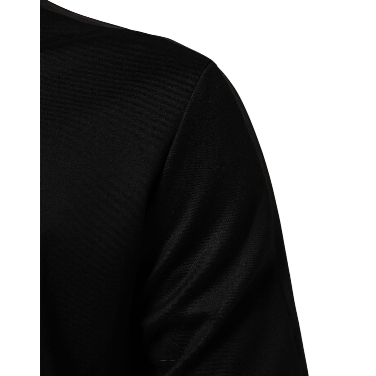 Dolce & Gabbana Black Cotton Logo Full Zip Men Bomber Jacket TSH90779-52
