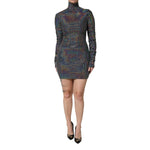Dolce & Gabbana Black Embellished Nylon Bodycon Mini Dress DR81687-36