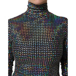 Dolce & Gabbana Black Embellished Nylon Bodycon Mini Dress DR81687-36