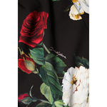 Dolce & Gabbana Black Floral Print Sleeveless Sheath Dress DR81504-40
