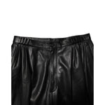 Dolce & Gabbana Black Lamb Leather Trousers Men Pants PAN76745 -50