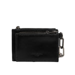 Dolce & Gabbana Black Leather Zip Logo Keyring Coin Purse Keyring Wallet SMY11031