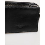 Dolce & Gabbana Black Leather Zip Logo Keyring Coin Purse Keyring Wallet SMY11031
