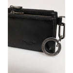 Dolce & Gabbana Black Leather Zipped Card Holder Coin Purse Keyring Wallet SMY11307