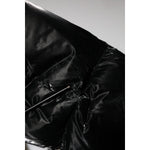 Dolce & Gabbana Black Logo Full Zip Hooded Quilted Jacket JKT41538-52