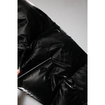 Dolce & Gabbana Black Logo Full Zip Hooded Quilted Jacket JKT41538-52