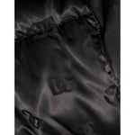 Dolce & Gabbana Black Monogram Logo Puffer Nylon Hooded Jacket JKT41539-M