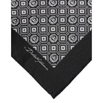 Dolce & Gabbana Black White Patterned Square Foulard Scarf MS7558