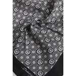 Dolce & Gabbana Black White Patterned Square Foulard Scarf MS7558
