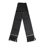 Dolce & Gabbana Black White Polka Dot Fringes Foulard Scarf MS7520