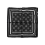 Dolce & Gabbana Black White Polka Dot Men Foulard Scarf MS7522