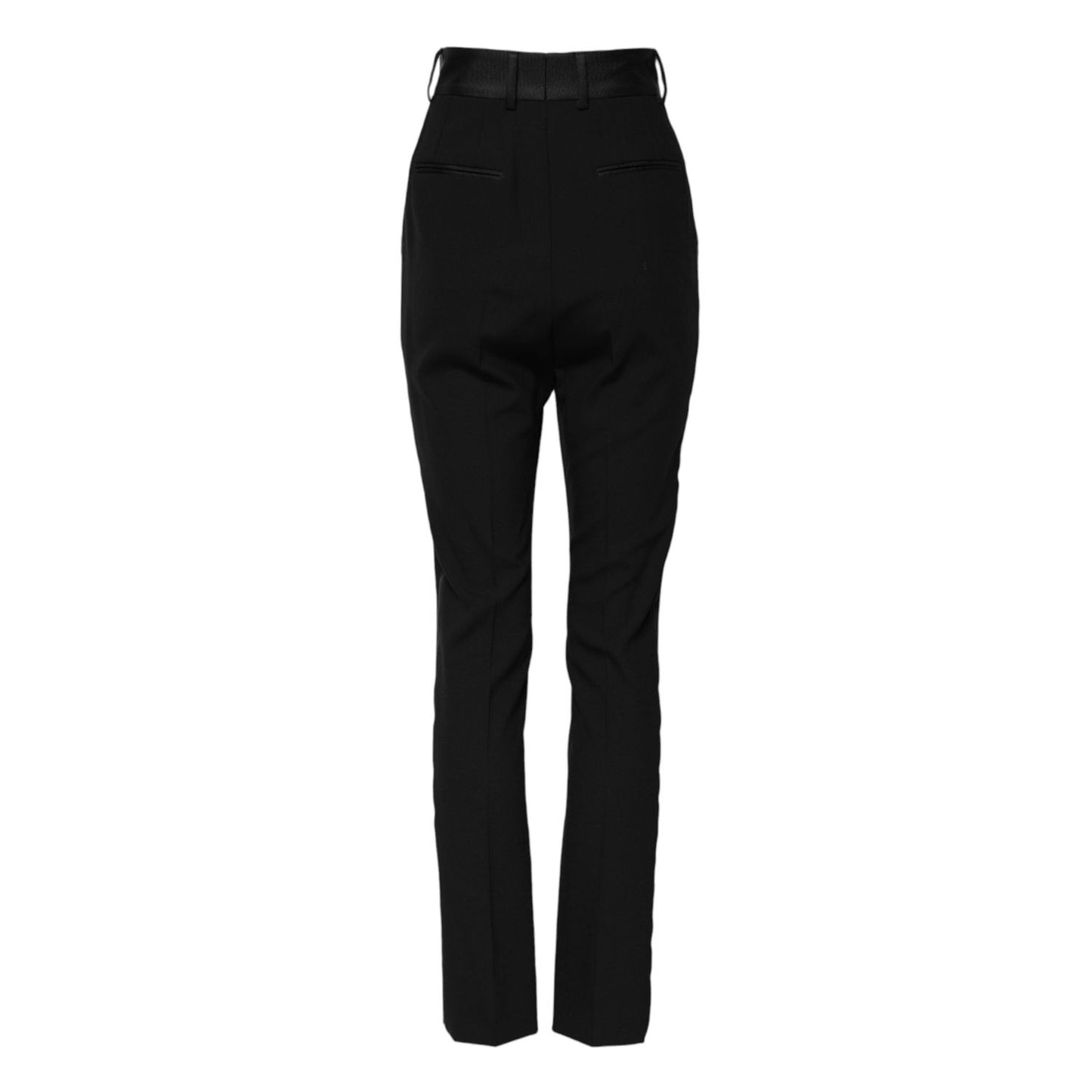 Dolce & Gabbana Black Wool High Waist Skinny Pants PAN74974-40