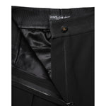Dolce & Gabbana Black Wool High Waist Skinny Pants PAN74974-40