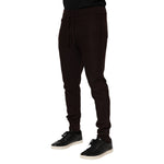 Dolce & Gabbana Brown Cashmere Men Jogger Sweatpants Pants PAN76241-48